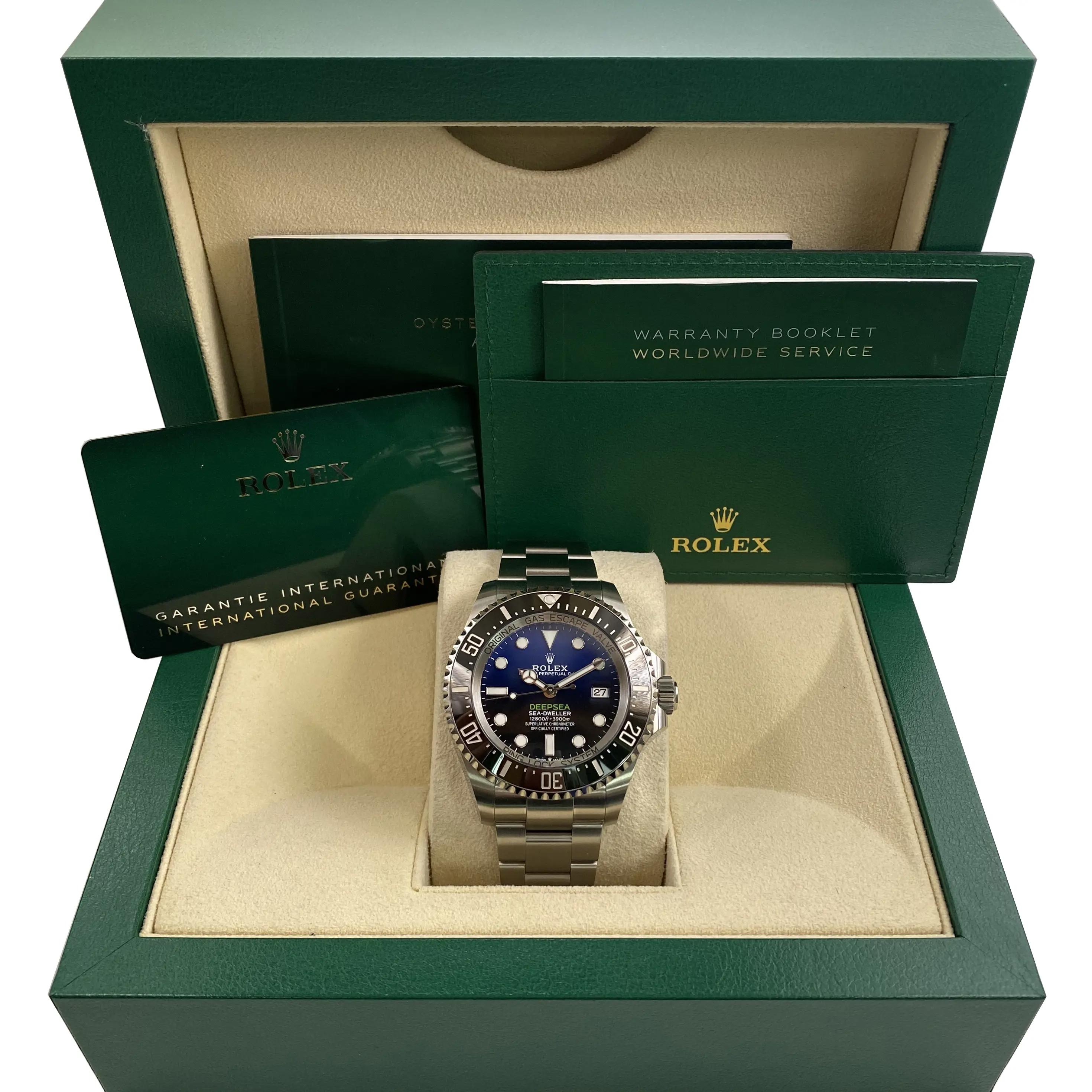 Rolex Sea-Dweller Deepsea James Cameron Blue Dial Watch 136660 B&P
