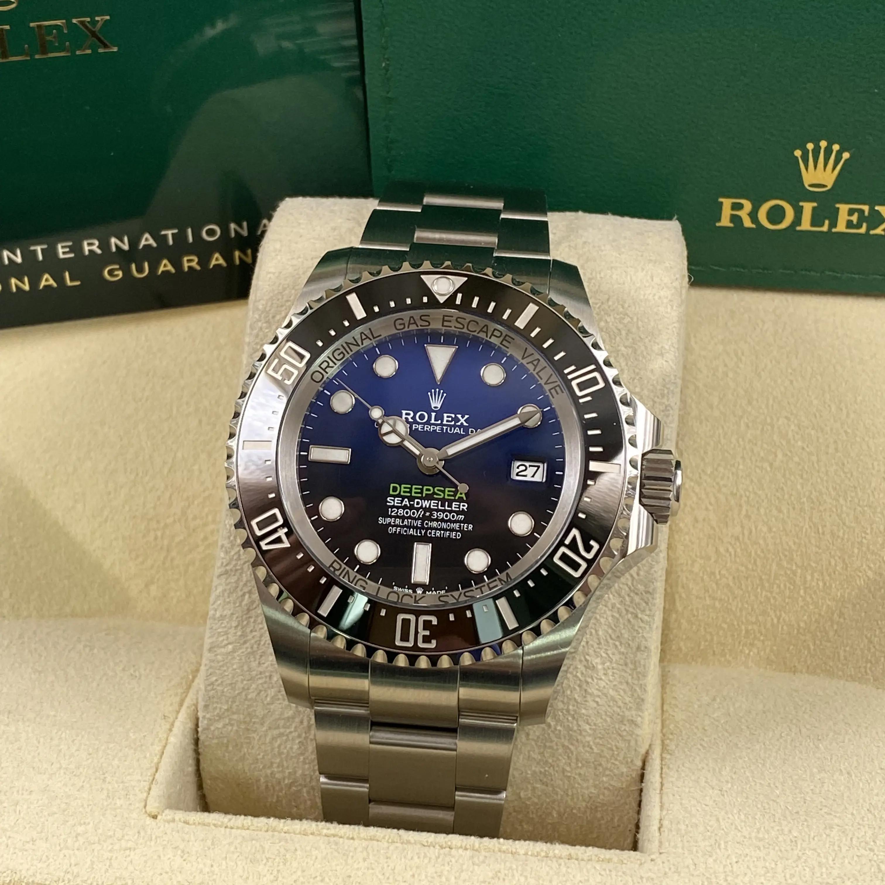 Rolex Sea-Dweller Deepsea James Cameron Blue Dial Watch 136660 B&P