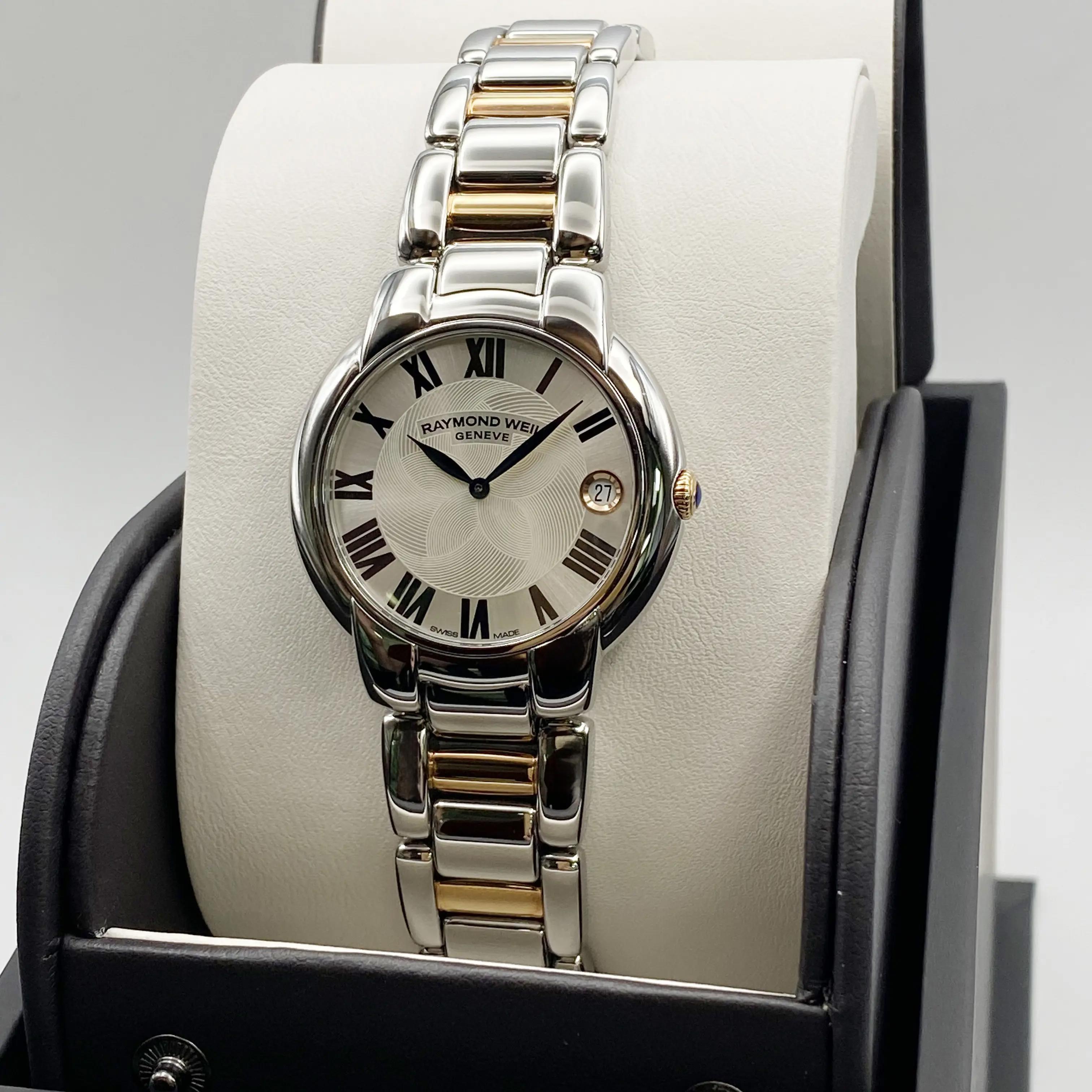 Raymond Weil Jasmine 35mm Steel Rose Gold Silver Dial Ladies Watch