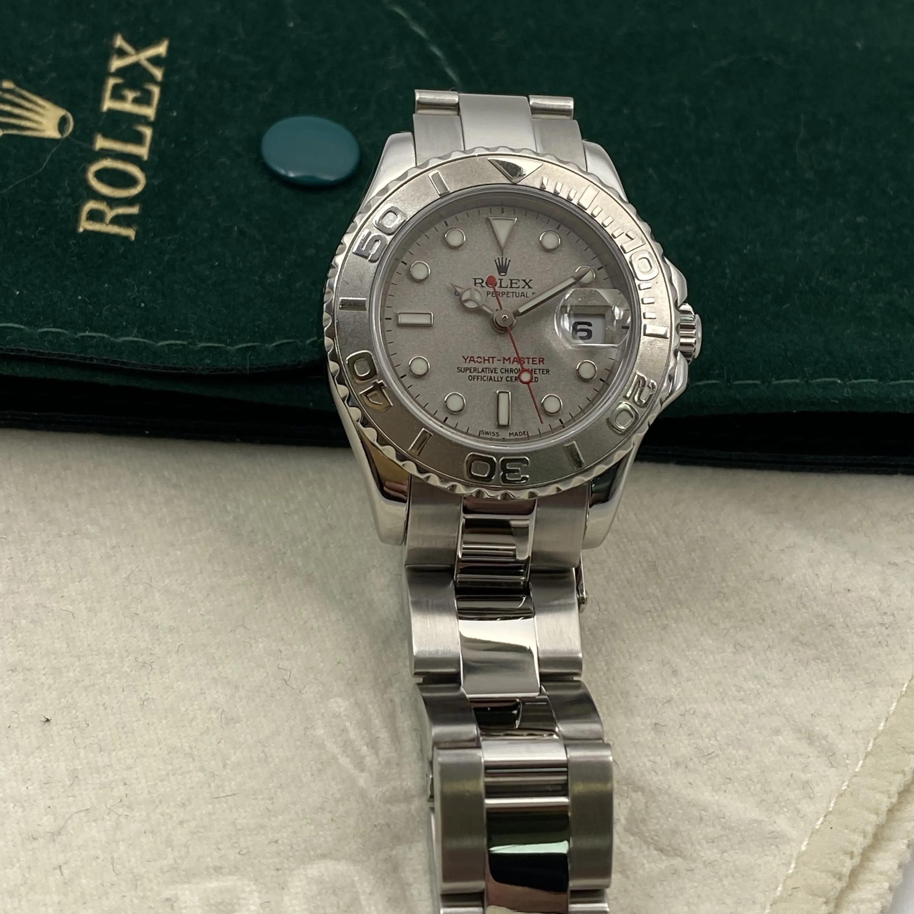 Rolex Yacht-Master 29mm 169622 Steel Platinum Dial Automatic