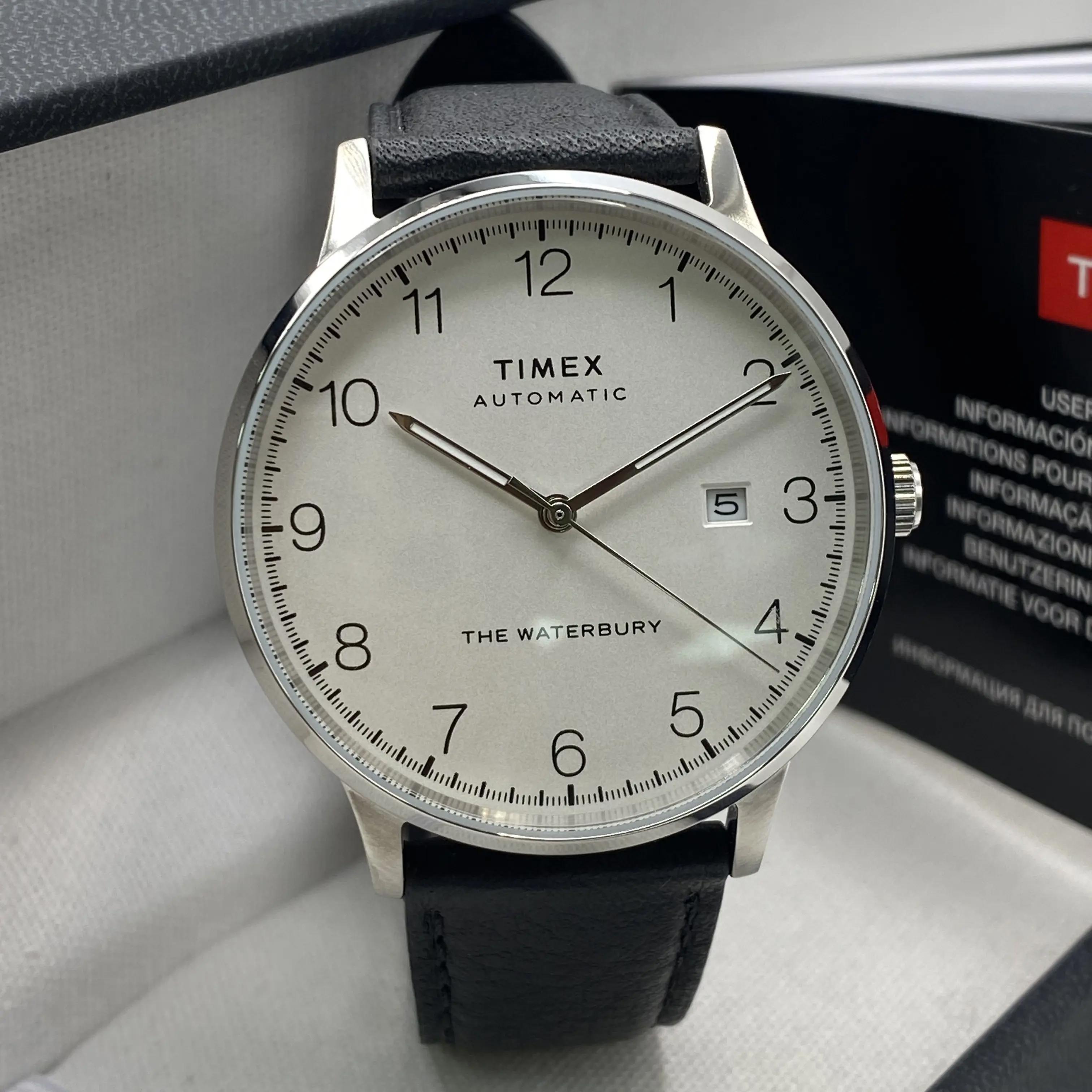 Timex Waterbury 40mm Stainless Steel White Dial Automatic